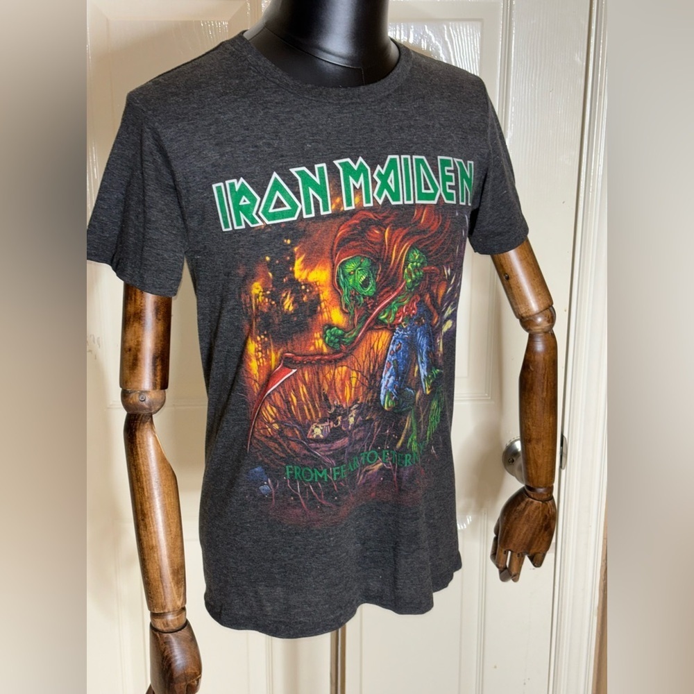 Iron Maiden "From Fear To Eternity" T-Shirt Black Vintage Hane's Mens Small EUC‍